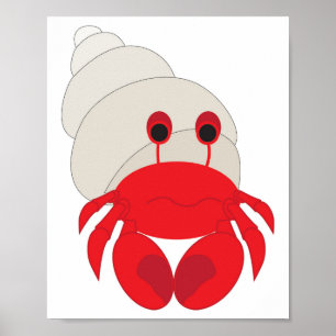 Poster Crabe hermite