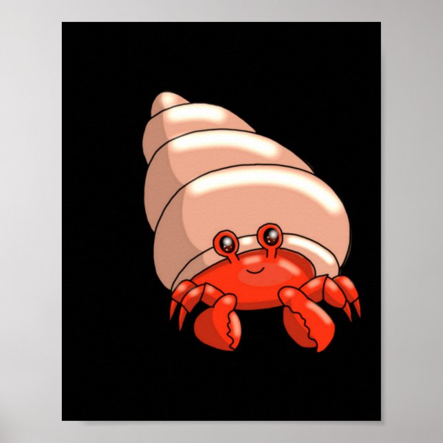 Poster Crabe Heureux Petit (Devant)