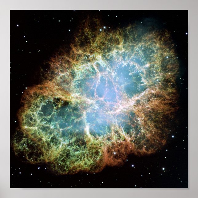 Poster Crabe Nebula Space photo de la NASA (Devant)