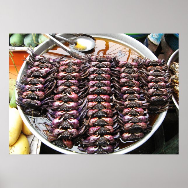 Poster Crabes noirs [Po Na] ... Thai Street Food (Devant)