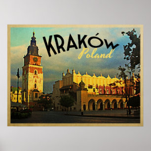 Poster Cracovie Pologne