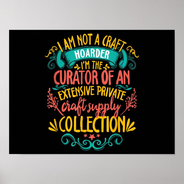 Poster Crafting Hoarder Of Material Supplies Crochet (Devant)