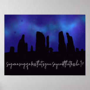Poster Craigh Na Dun Skye Boat Song Outlander Inspiré