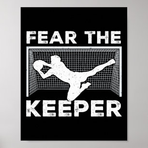 Poster Craindre le gardien Drôle de gardien de football G