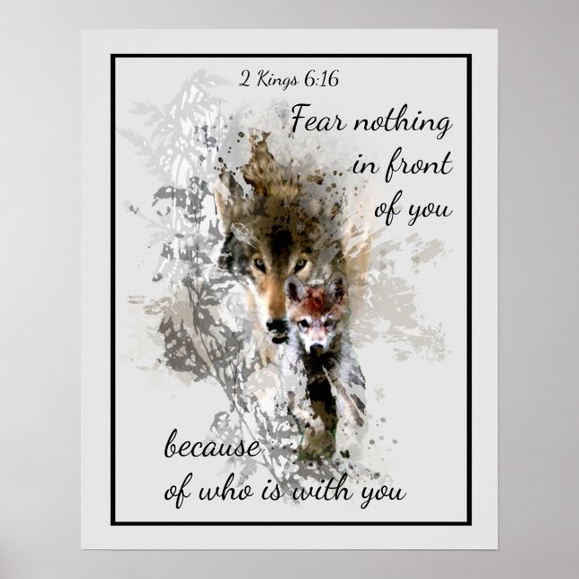 Poster Craindre rien devant vous Citation Inspirationnell (Devant)