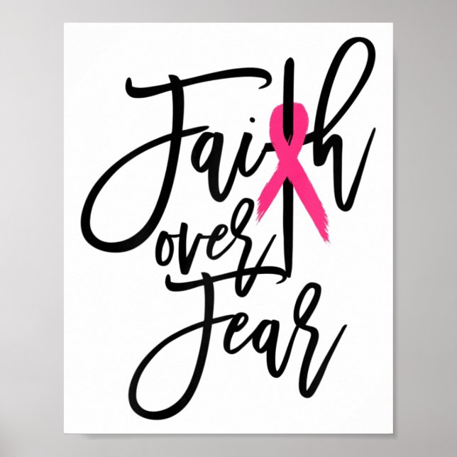 Poster Crainte Croix du sein Sensibilisation au cancer ch (Devant)