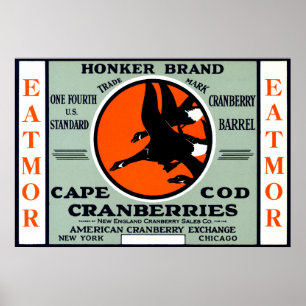 Poster Cranberries de marque Honker 1900