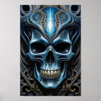Poster Crâne Alien - 005 - Vision nocturne - Art Imaginai