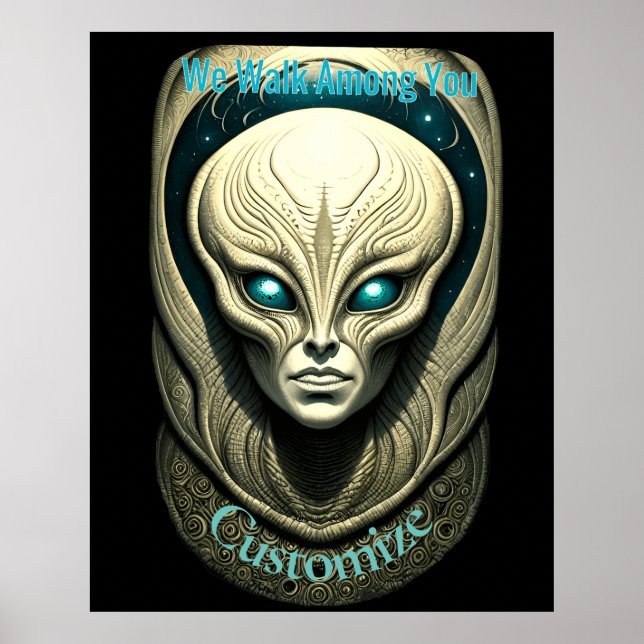 Poster Crâne Alien Tête Thunder_Cove (Devant)