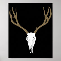 Crâne de cerf mulet personnalisable