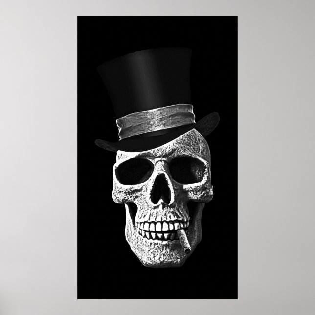 Poster Crâne de chapeau supérieur (Devant)