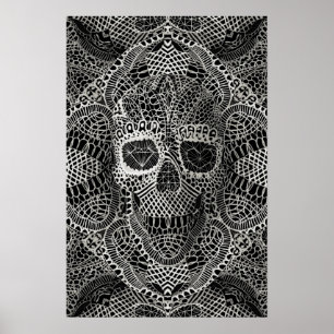 Poster Crâne de dentelle