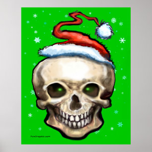 Poster Crâne de Noël