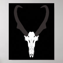 Crâne de Pronghorn personnalisable