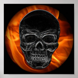 Poster Crâne d'incendie