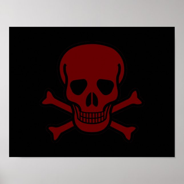 Poster Crâne et os (Devant)