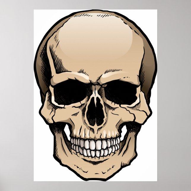 Poster Crâne humain (Devant)