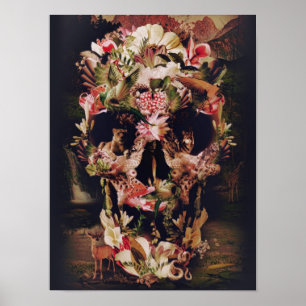 Poster Crâne Jungle