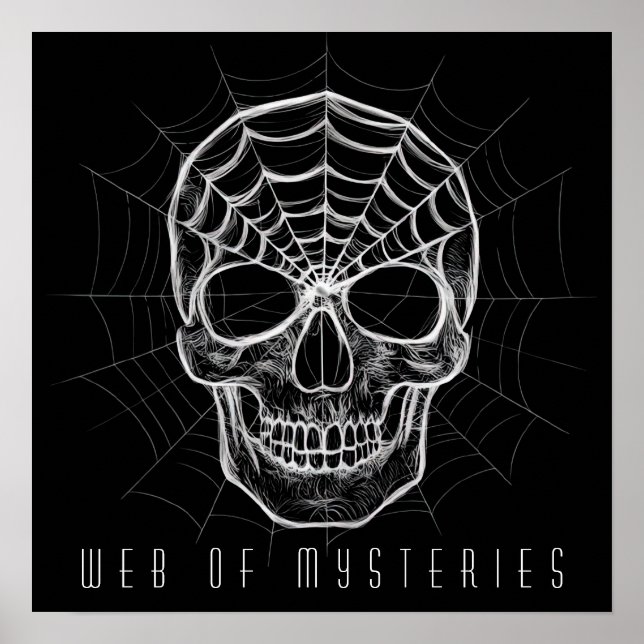 Poster Crâne Spiderweb (Devant)