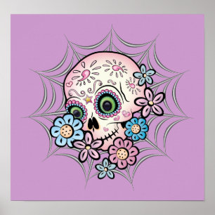 Poster Crâne Sucre
