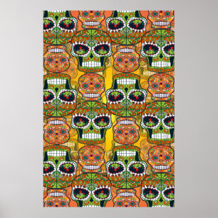 Poster Crânes à sucre