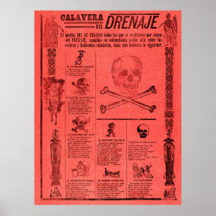 Poster Crânes mexicains