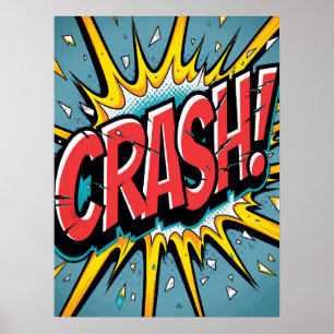 Poster CRASH ! Explosion d'art pop brisée