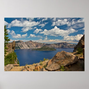 Poster Crater Lake et Wizard Island, Crater Lake