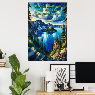 Poster Crater Lakes Serene Morning Light