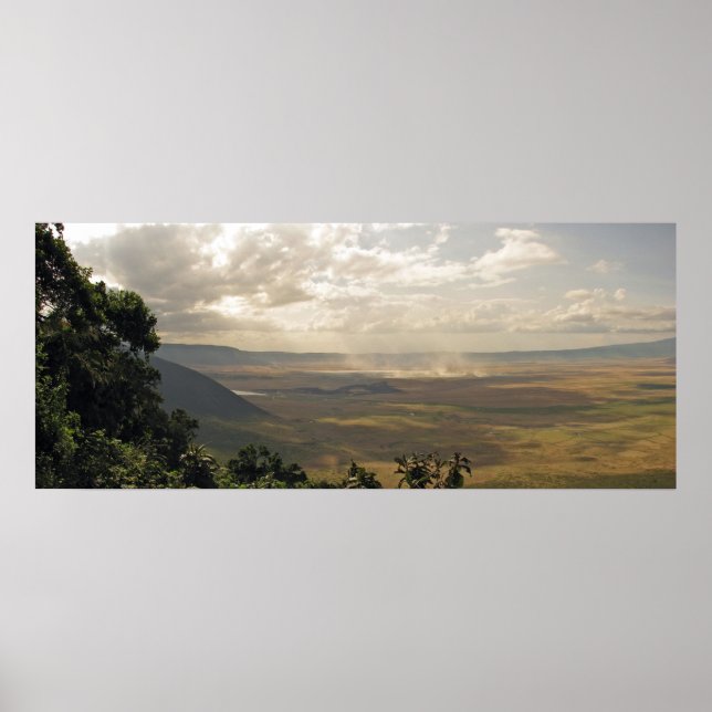 Poster Cratère de Ngorongoro, Tanzanie (Devant)