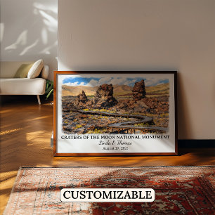 Poster Craters of the Moon National Monument Idaho Person