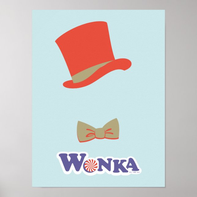 Poster Cravate Wonka Top Hat & Bow (Devant)
