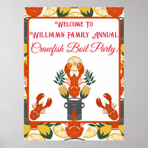 Poster Crawfish Boil Party-Summer Seafood Cookies