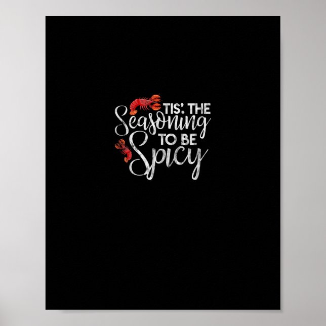 Poster Crawfish Saison C'Est Le Seasage Épicé Fruits De M (Devant)