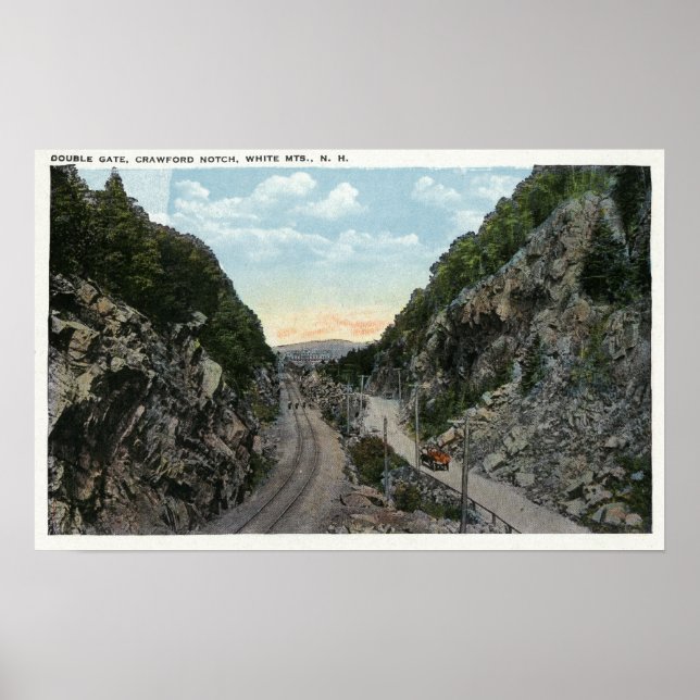 Poster Crawford Notch Vue de la porte double (Devant)