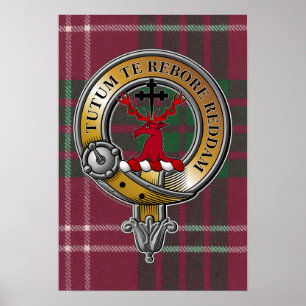 Poster Crawford Tartan & Badge