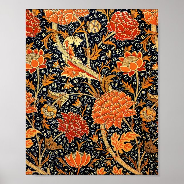 Poster Cray, un motif de William Morris, (Devant)