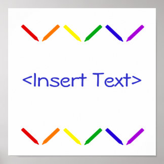 Poster Crayons