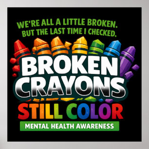 Poster Crayons Cassés