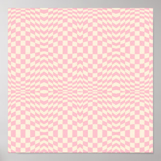 Poster Crazy Checkerboard Design