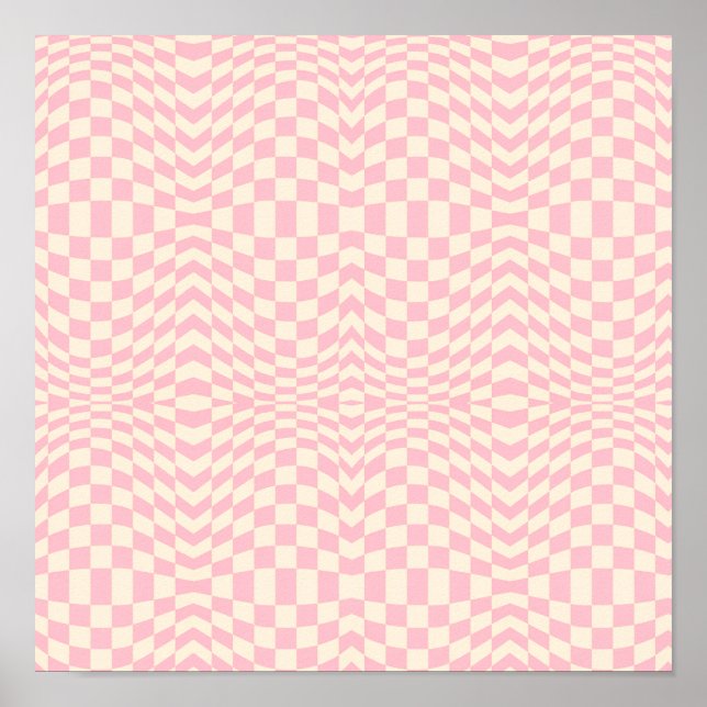 Poster Crazy Checkerboard Design (Devant)