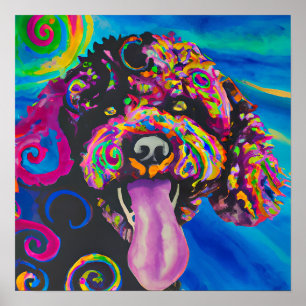 Poster Crazy Happy Portugais Water Portrait Portrait Art