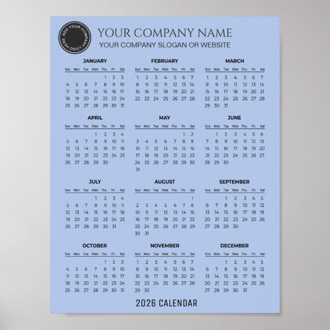 Poster Create Your Own 2026 Company Calendar |  (Devant)