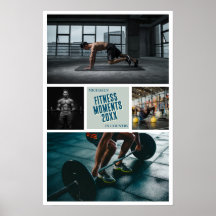 Poster Create your own fitness photo print