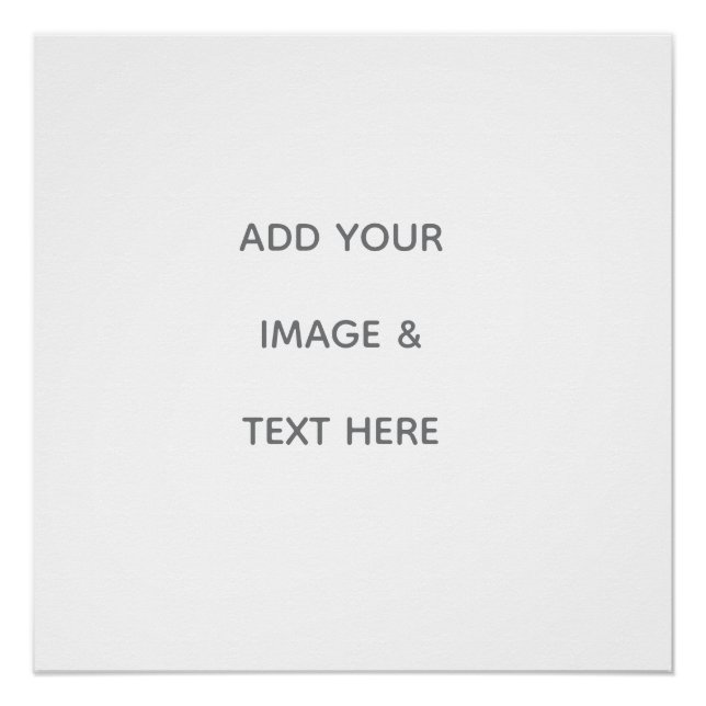 Poster Create Your Own white  (Devant)