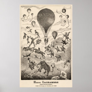 Poster Créateur de premier BALLOON Henri Lachambre Public