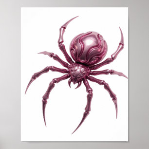 Poster Création d'art abstrait rose SNAPPY