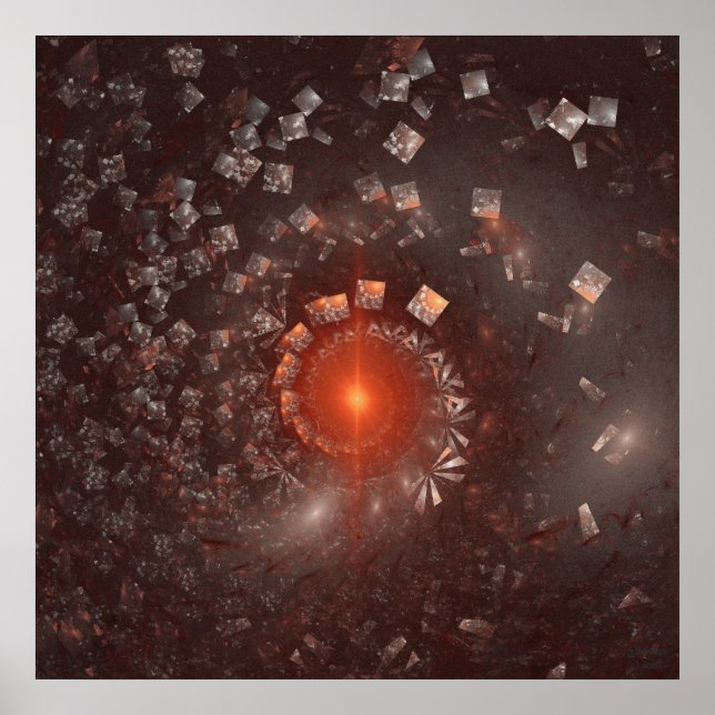 Poster 'Création de l'univers holographique 2' (Devant)