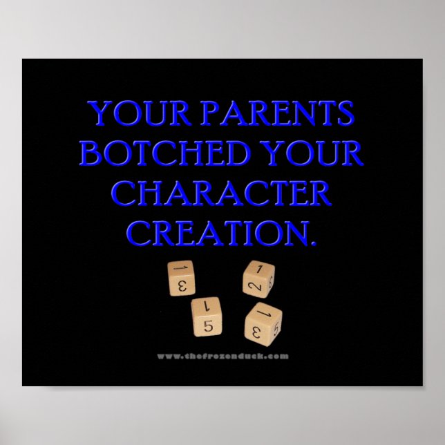 Poster Création de personnage de votre parent (Devant)
