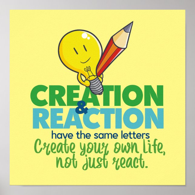 Poster Création et réaction (Devant)